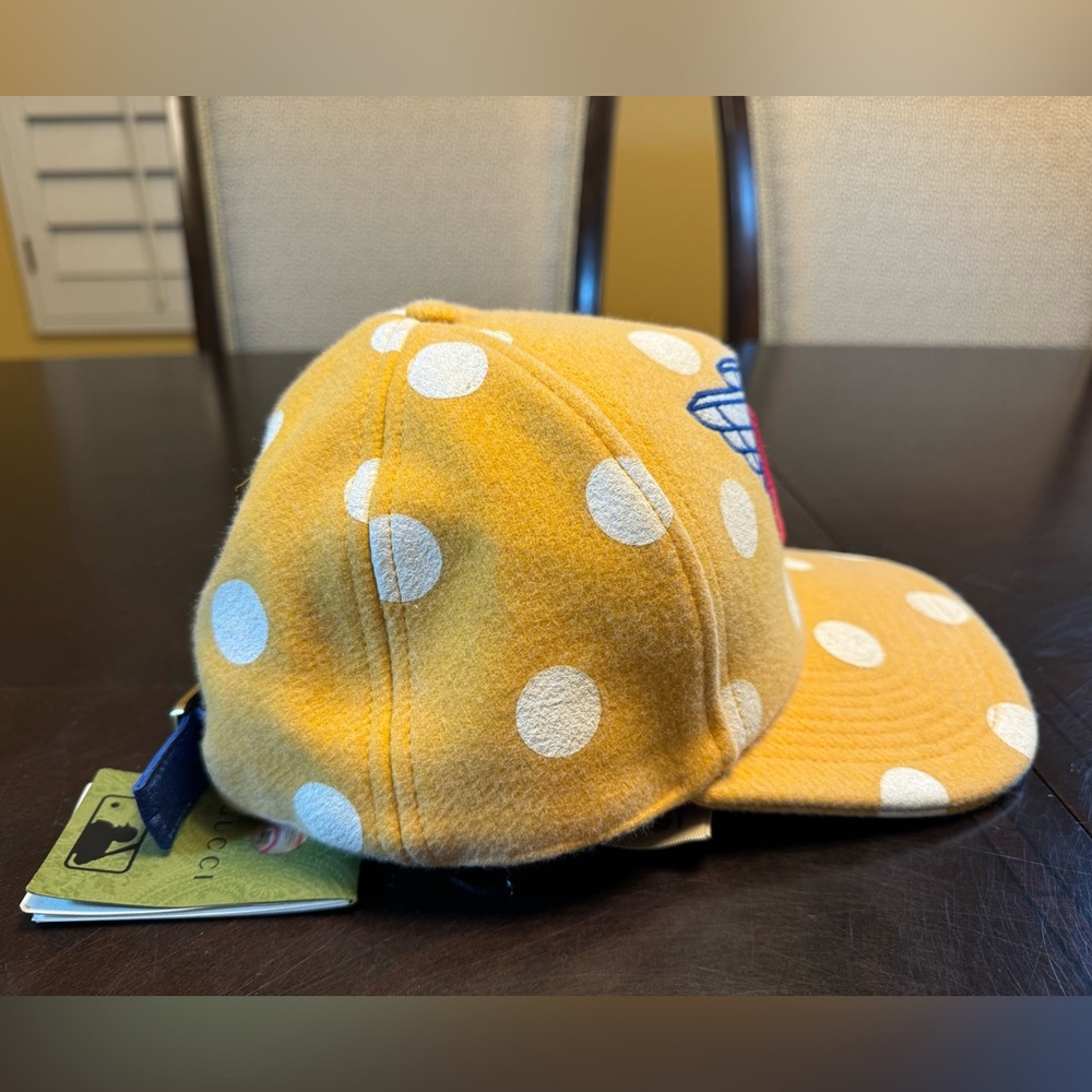 New Authentic Gucci Logo Polka Dot Baseball Hat Size M - Picture 6 of 14